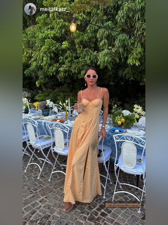 Shani Shemer Dresses & Skirts - Shani Shemer Strapless Sorbet Maxi Dress with Front Slit